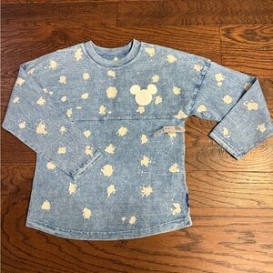 Kids denim color spirit jersey brand new with tags Mickey Mouse Long Sleeve sz 8